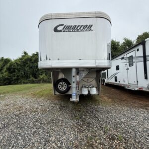 USED 2019 Cimarron Norstar 3 Horse Side Load Gooseneck with 10’6” Outback LQ