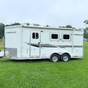 USED 2013 Lakota Charger 2 Horse Bumper Pull with LQ